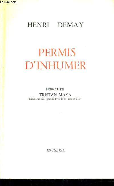 PERMIS D'INHUMER.