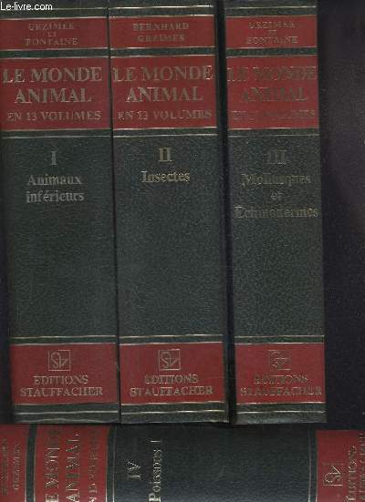 LE MONDE ANIMAL EN 12 TOMES - ENCYCLOPEDIE DE LA VIE DES BETES - INCOMPLET MANQUE LE TOME 11 - TOMES 1 + 2 + 3 + 4 + 5 + 6 + 7 + 8 + 9 + 10 + 12 + 13.