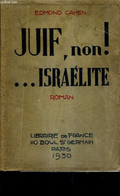 JUIF NON ! ... ISRAELITE - ROMAN.