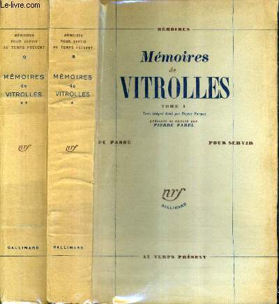 MEMOIRES DE VITROLLES - EN DEUX TOMES - TOMES 1 + 2 .
