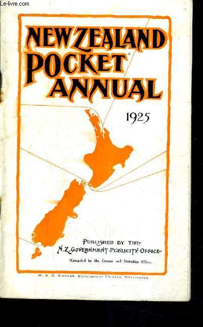 NEW ZEALAND POCKET ANNUAL 1925.
