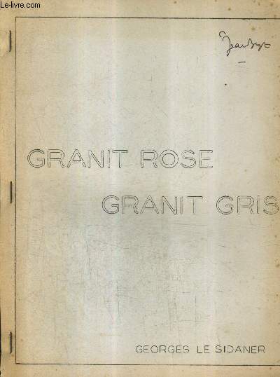 GRANIT ROSE GRANIT GRIS.