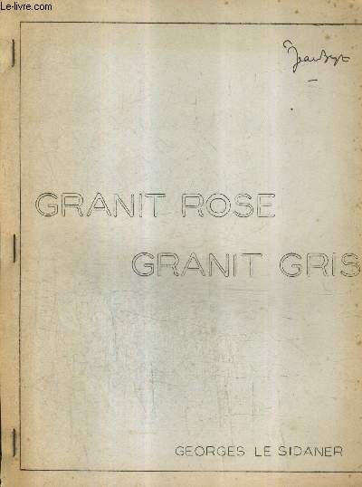 GRANIT ROSE GRANIT GRIS.