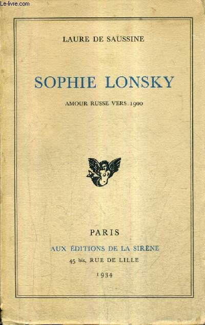SOPHIE LONSKY AMOUR RUSSE VERS 1900.