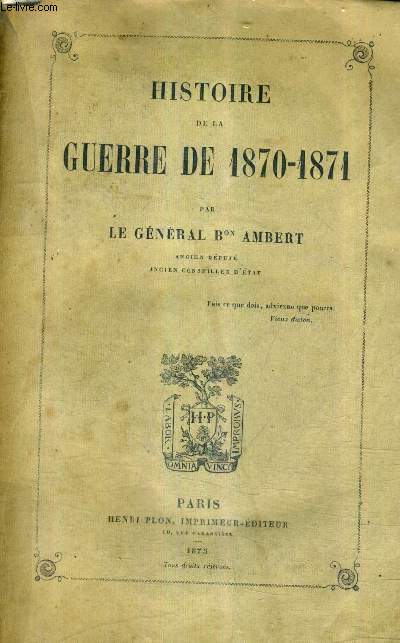 HISTOIRE DE LA GUERRE DE 1870-1871.
