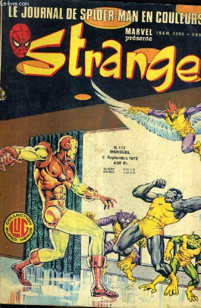LE JOURNAL DE SPIDER MAN EN COULEURS - STRANGE N117 5 SEPTEMBRE 1979 -