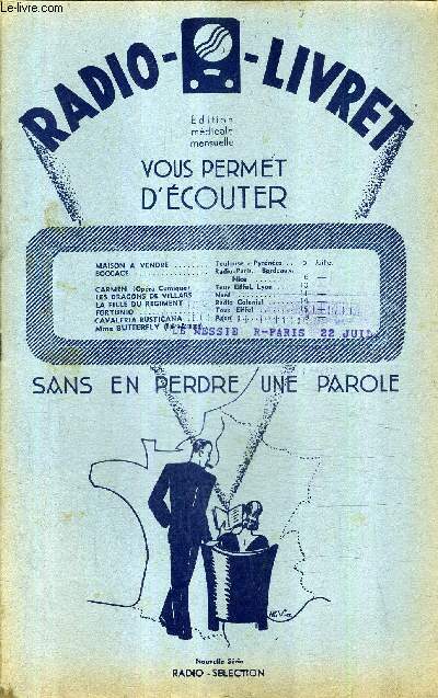 RADIO LIVRET N218 8E ANNEE 23 DECEMBRE 1933 - LE MESSIE ORATORIO DE G.-F. HAENDEL.