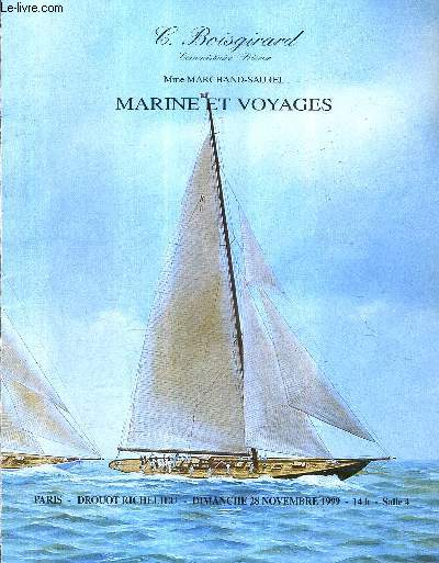 CATALOGUE DE VENTES AUX ENCHERES - VENTE MARINE - 28 NOVEMBRE 1999 SALLE 4 - DROUOT RICHELIEU.