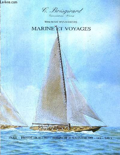 CATALOGUE DE VENTES AUX ENCHERES - VENTE MARINE - 28 NOVEMBRE 1999 SALLE 4 - DROUOT RICHELIEU.