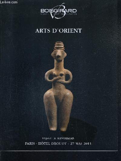 CATALOGUE DE VENTES AUX ENCHERES - ARTS D'ORIENT - HOTEL DROUOT SALLE 6 - 27 MAI 2011.