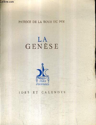 LA GENESE / COLLECTION IDES ET CALDENDES.