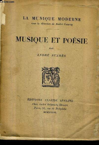 MUSIQUE ET POESIE - COLLECTION LA MUSIQUE MODERNE.