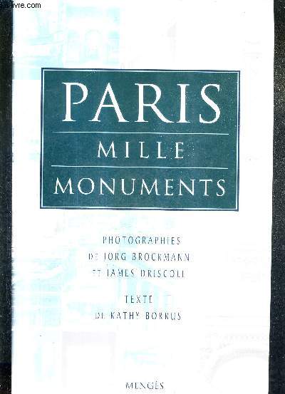 PARIS MILLE MONUMENTS.