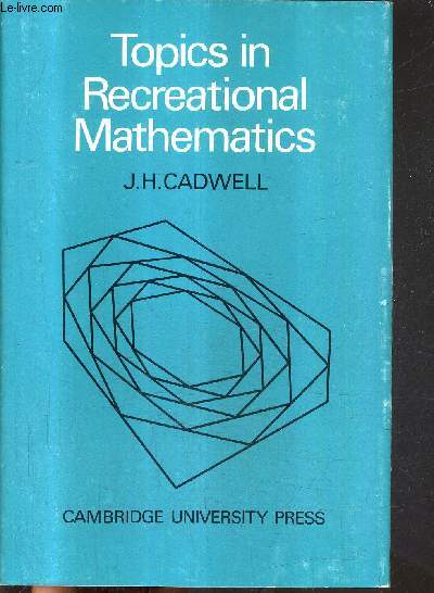 TOPICS IN RECREATIONAL MATHEMATICS.