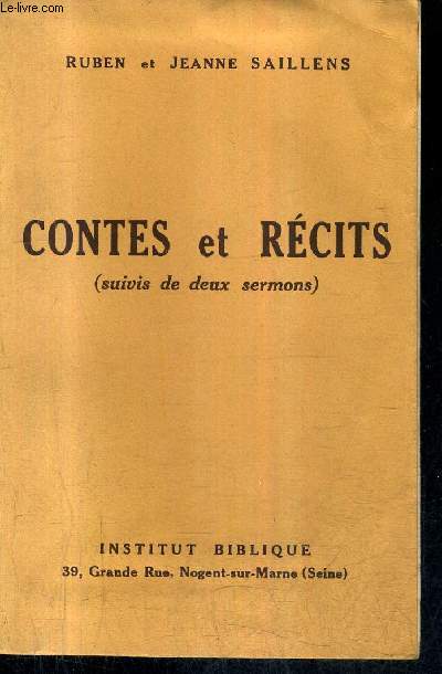 CONTES ET RECITS (SUIVIS DE DEUX SERMONS).