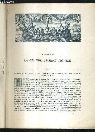 HISTOIRE DE LA MARINE FRANCAISE - LA GRANDE MARINE ROYALE .