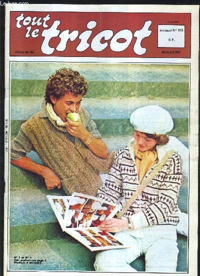 TOUT LE TRICOT MAINS DE FEE N155 16E ANNEE SEPTEMBRE 1979 - gilet femme - veste femme - gilet s-m pour junior - blouson pour junior - blouon ray noir et vert - sac skateboard grenouillres coudires - pull gomtrique - veste  manches raglantes etc.