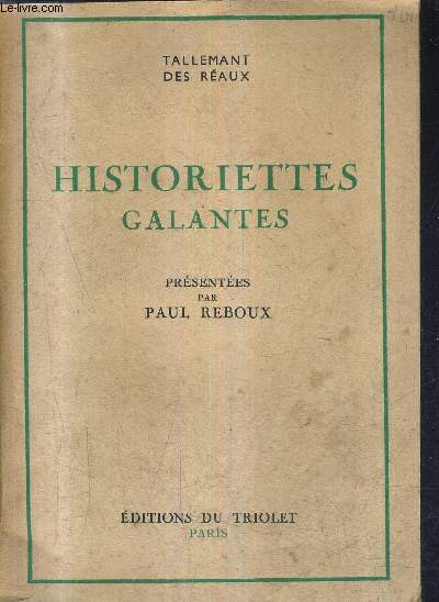 HISTORIETTES GALANTES.