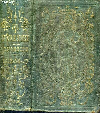 CHANSONS DE P.-J. DE BERANGER 1815-1834 CONTENANT LES DIX CHANSONS PUBLIEES EN 1847 - EDITION ELZEVIRIENNE.