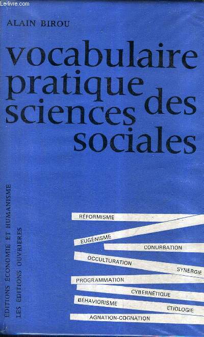 VOCABULAIRE PRATIQUE DES SCIENCES SOCIALES.