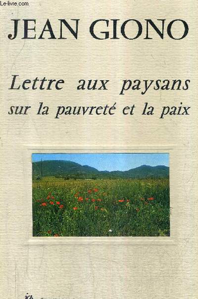 LETTRE AUX PAYSANS SUR LA PAUVRETE ET LA PAIX.