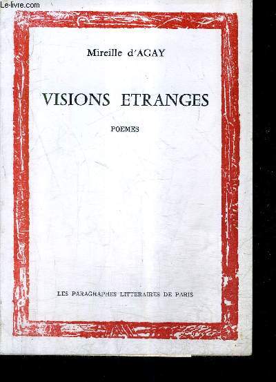 VISIONS ETRANGES - POEMES. - D'AGAY MIREILLE - 1980 - Afbeelding 1 van 1