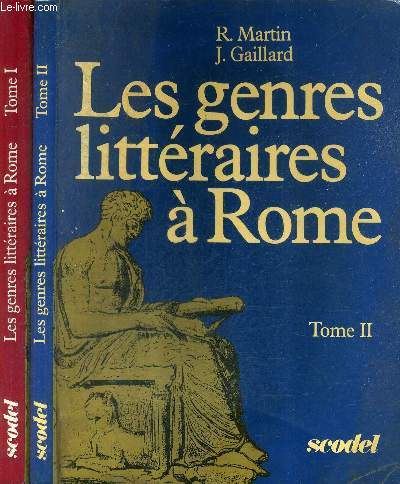 LES GENRES LITTERAIRES A ROME / EN DEUX TOMES / TOMES 1 + 2 .