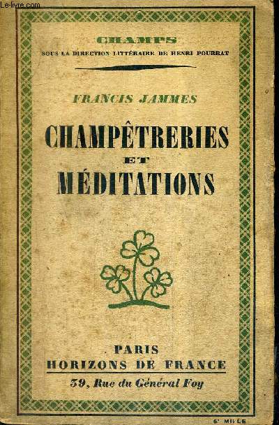 CHAMPETRERIES ET MEDITATIONS / COLLECTION CHAMPS.