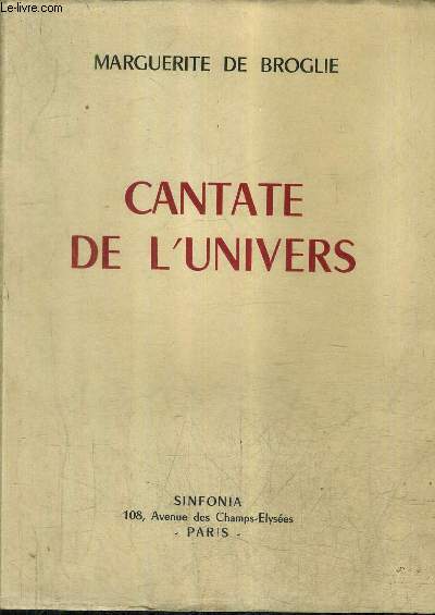 CANTATE DE L'UNIVERS.