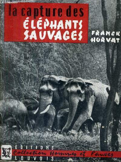 LA CAPTURE DES ELEPHANTS SAUVAGES / COLLECTION HOMMES ET FAUVES.