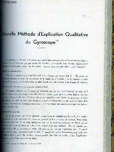 BULLETIN DE LA C.P.D.E N4 AVRIL 1935 - nouvelle mthode d'explication qualitative du Gyroscope - l'volution de l'electrotechnique et la rforme intellectuelle et morale de l'ingnieur de maitrise.