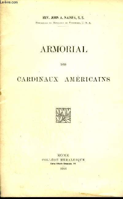 ARMORIAL DES CARDINAUX AMERICAINS.