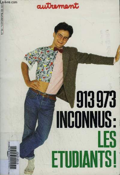 AUTREMENT N54 NOVEMBRE 1983 - 913 973 INCONNUS : LES ETUDIANTS !.