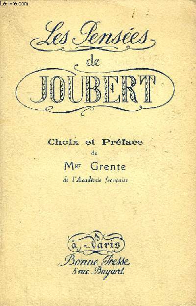 LES PENSEES DE JOUBERT.