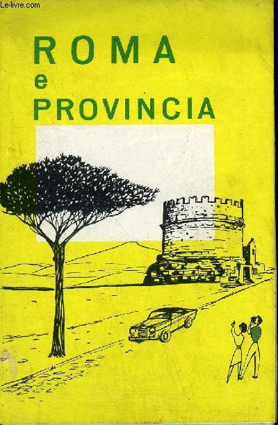 UN PLAN EN COULEURS DEPLIANT EN ITALIEN D'ENVIRON 33 X 32 CM ROMA E PROVINCIA.
