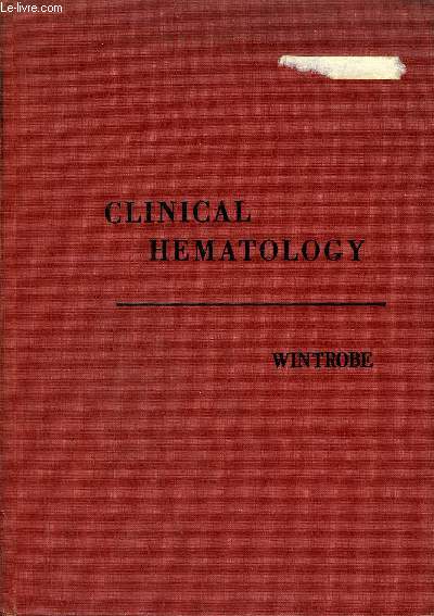 CLINICAL HEMATOLOGY - FIFTH EDITION.
