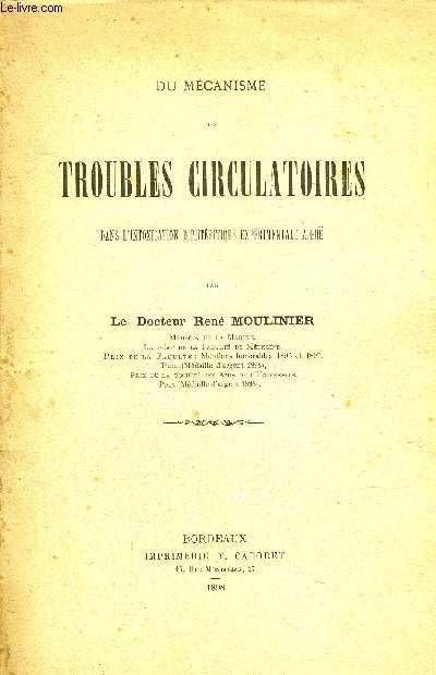 DU MECANISME DES TROUBLES CIRCULATOIRES DANS L'INTOXICATION DIPHTERITIQUE EXPERIMENTALE AIGUE.