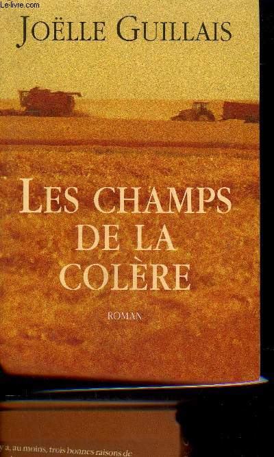 LES CHAMPS DE LA COLERE - ROMAN.