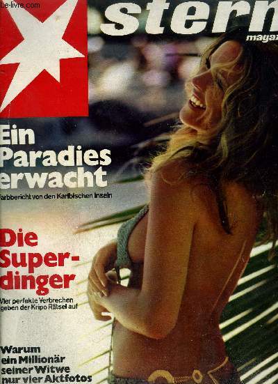 STERN MAGAZIN N19 MAI 1971 - rut brandt in lappland - kein platz fur griegsdienstgegner - scharf auf die umsiedler - dr hans jochen vogel das auto mordet unsere stadte - schwarze revolution auff den antillen - eltern machen kinder krank etc.