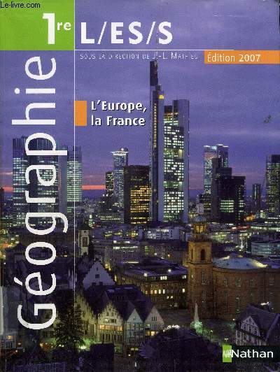 GEOGRAPHIE 1ERE L/ES/S