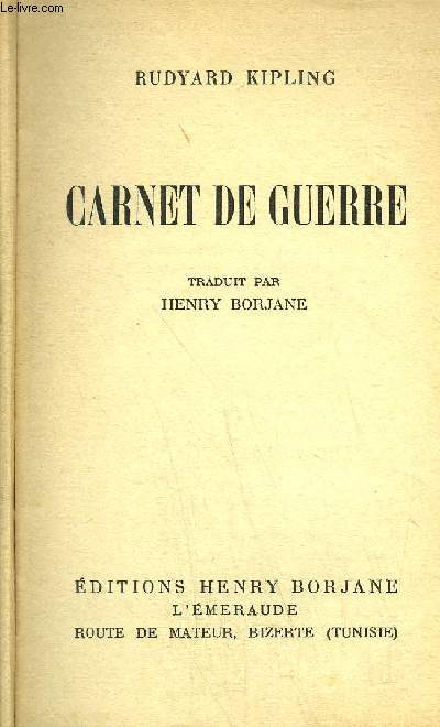 CARNET DE GUERRE