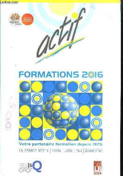 FORMATIONS 2016