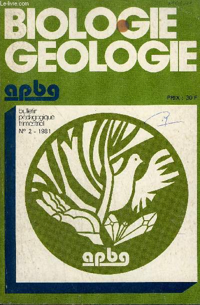 BIOLOGIE GEOLOGIE - N2 - 1981