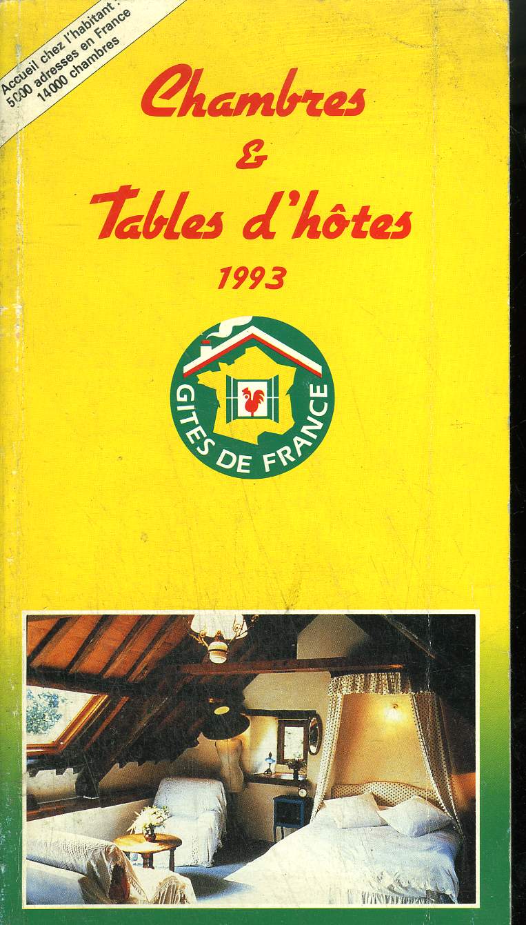CHAMBRES ET TABLES D'HOTES - 1993