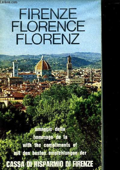 CARTE - FLORENCE - HOMMAGE DE LA CASSA DI RISPARMIO DI FIRENZE