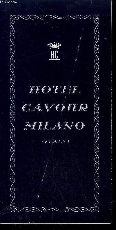 PLAQUETTE / HOTEL CAVOUR MILANO - ITALY