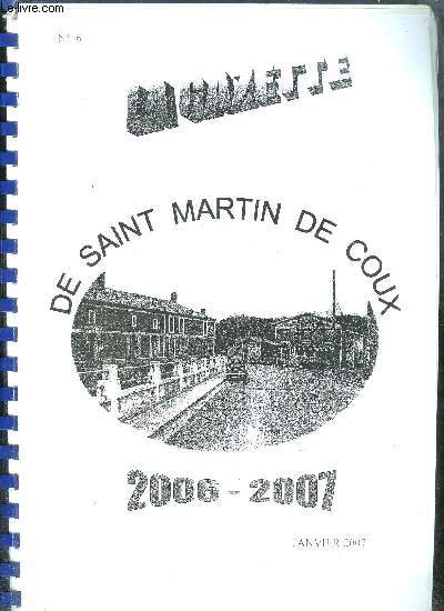 LA GAZETTE DE SAINT MARTIN DE COUX 2006-2007 - JANVIER 2007