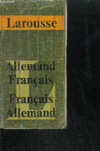 DICTIONNAIRE ALLEMAND FRANCAIS - FRANCAIS ALLEMAND