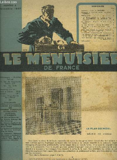 REVUE LE MENUISIER DE FRANCE N5- DECEMBRE 1947