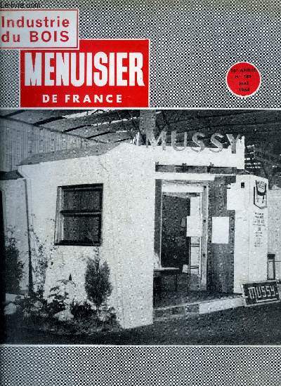 MENUISIER DE FRANCE N189 - MAI 1964 - Soyons vigilants - Expobois 1964 : prsentation des principaux stands - Des nouveauts  votre service - Le march du bois - etc...